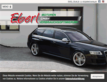 Tablet Screenshot of eberl-tuning.de
